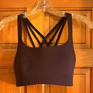 Lululemon Athletica Black Strappy Sports Bra